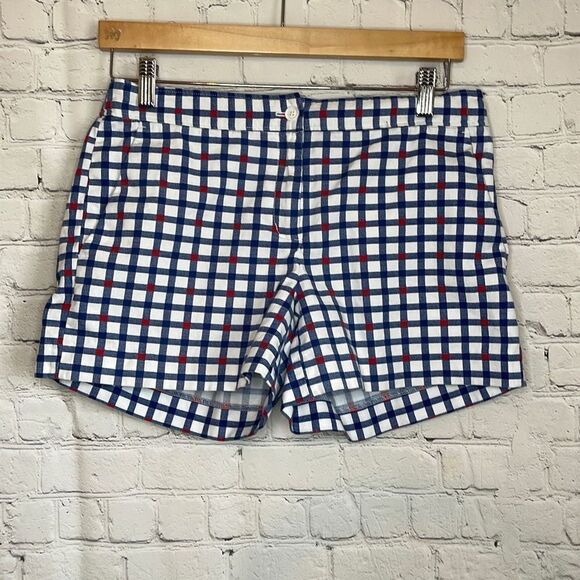 Brooks Brothers Red Fleece Red White Blue Checked Shorts size 4 - Picture 1 of 6